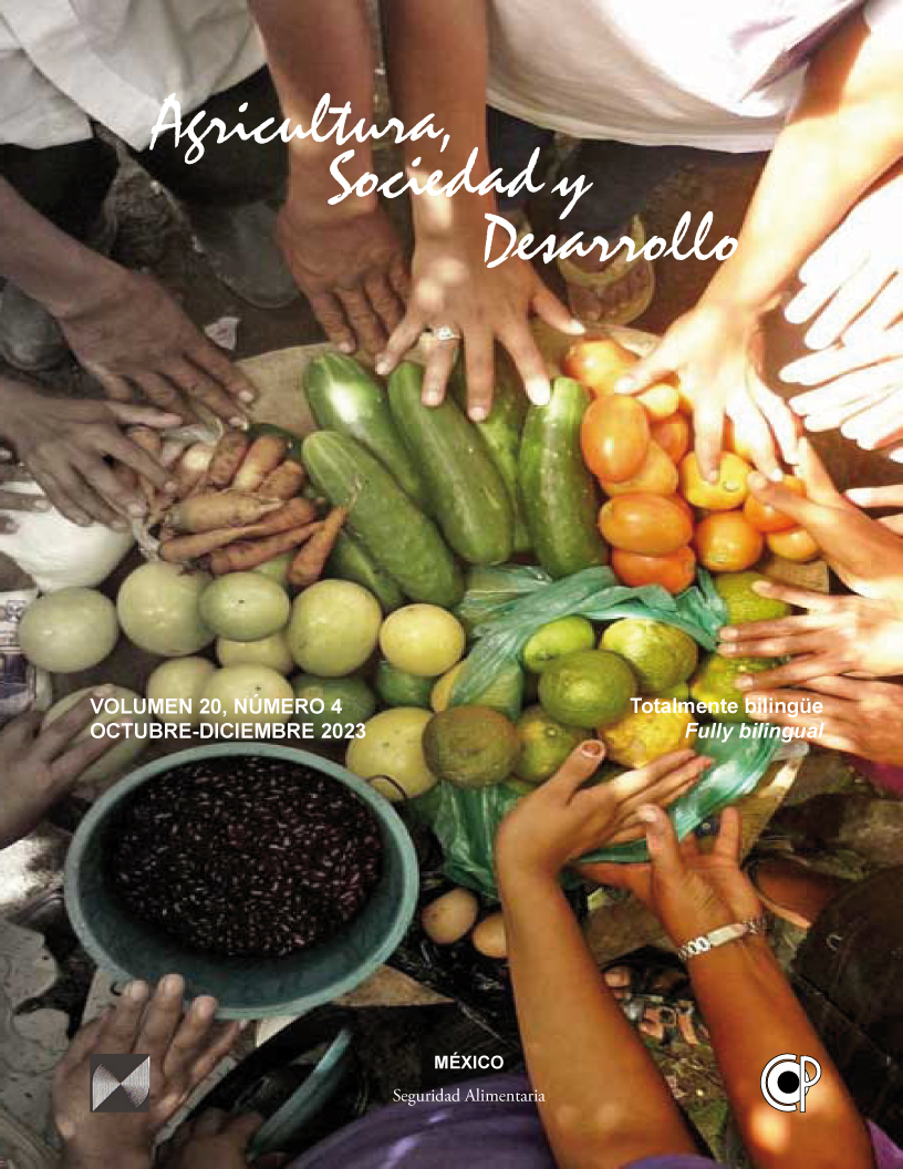 					Ver Vol. 20 Núm. 4 (2023): Agricultura, Sociedad y Desarrollo
				